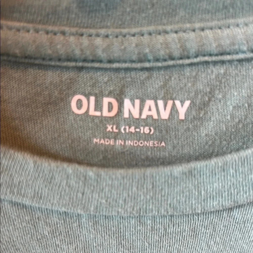 Old Navy Kids Tees - Aqua and White